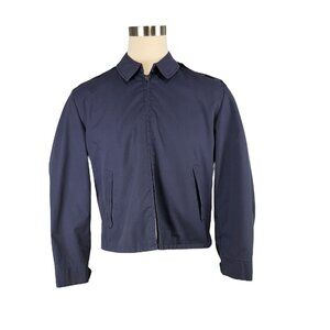 Ceiling Zero By Bauer Mens Weather Resistant Blue Jacket 44R Cotton/Poly Blend